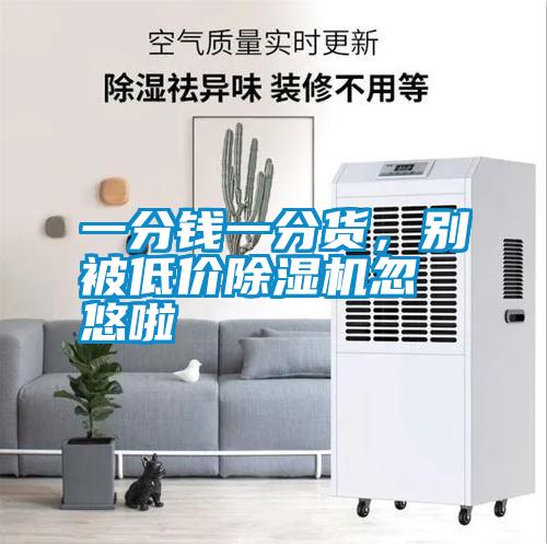 一分錢一分貨，別被低價(jià)除濕機(jī)忽悠啦