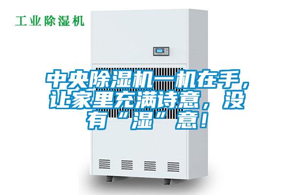 中央除濕機(jī)一機(jī)在手，讓家里充滿詩意，沒有“濕”意！