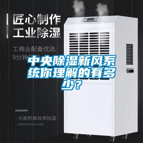 中央除濕新風(fēng)系統(tǒng)你理解的有多少？