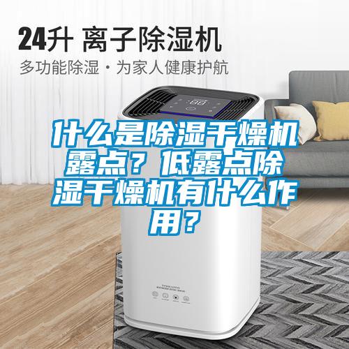 什么是除濕干燥機露點？低露點除濕干燥機有什么作用？