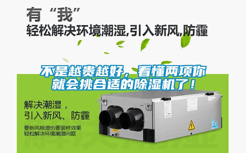不是越貴越好，看懂兩項你就會挑合適的除濕機(jī)了！
