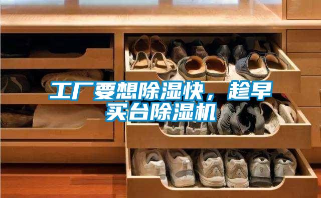 工廠要想除濕快，趁早買臺除濕機(jī)