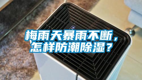 梅雨天暴雨不斷，怎樣防潮除濕？