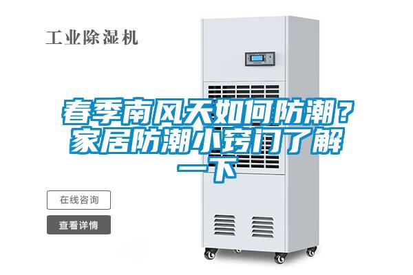 春季南風(fēng)天如何防潮？家居防潮小竅門了解一下