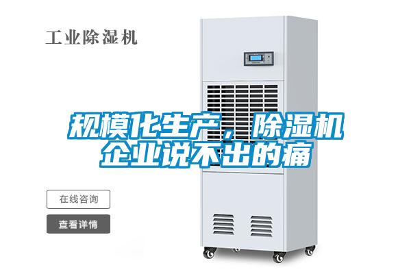 規(guī)?；a(chǎn)，除濕機企業(yè)說不出的痛