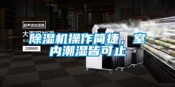 除濕機(jī)操作簡(jiǎn)捷，室內(nèi)潮濕皆可止