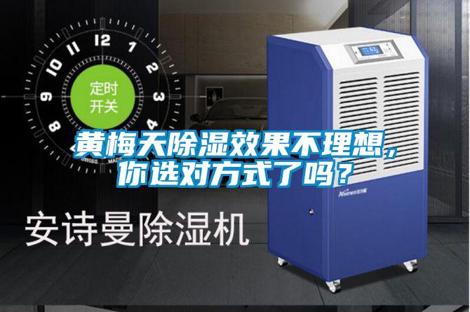 黃梅天除濕效果不理想，你選對方式了嗎？