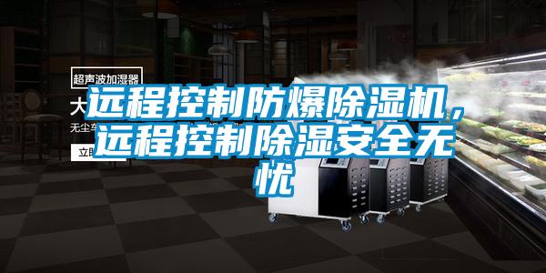 遠程控制防爆除濕機，遠程控制除濕安全無憂
