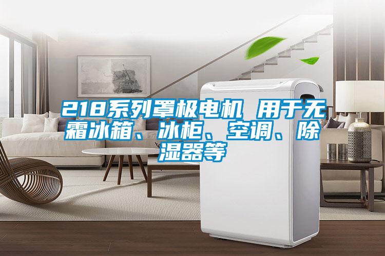 218系列罩極電機(jī) 用于無(wú)霜冰箱、冰柜、空調(diào)、除濕器等