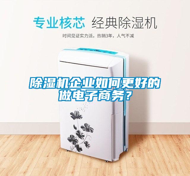 除濕機(jī)企業(yè)如何更好的做電子商務(wù)？