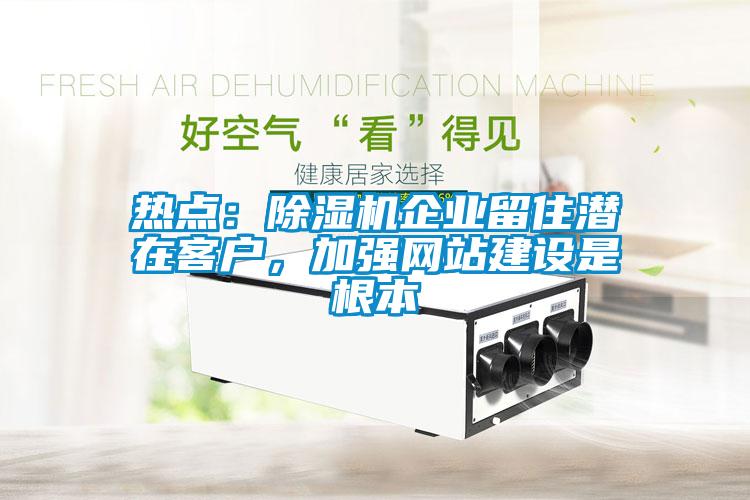 熱點：除濕機企業(yè)留住潛在客戶，加強網站建設是根本