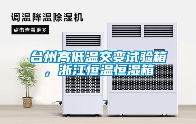 臺(tái)州高低溫交變?cè)囼?yàn)箱，浙江恒溫恒濕箱