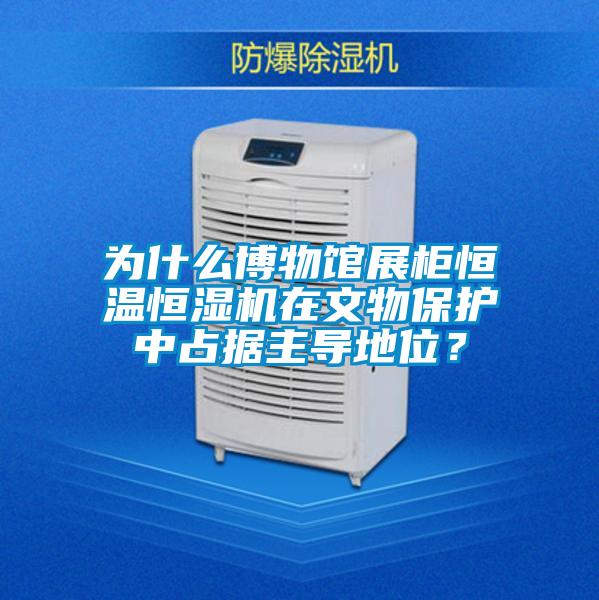 為什么博物館展柜恒溫恒濕機在文物保護中占據(jù)主導(dǎo)地位？
