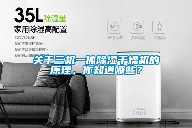 關于三機一體除濕干燥機的原理，你知道哪些？