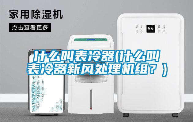 什么叫表冷器(什么叫表冷器新風處理機組？)