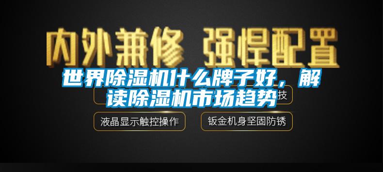 世界除濕機什么牌子好，解讀除濕機市場趨勢