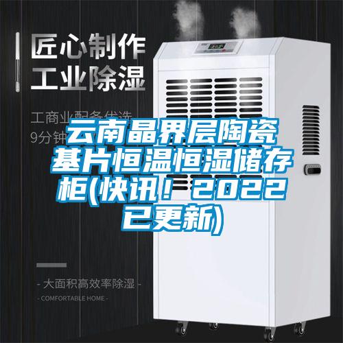 云南晶界層陶瓷基片恒溫恒濕儲存柜(快訊！2022已更新)