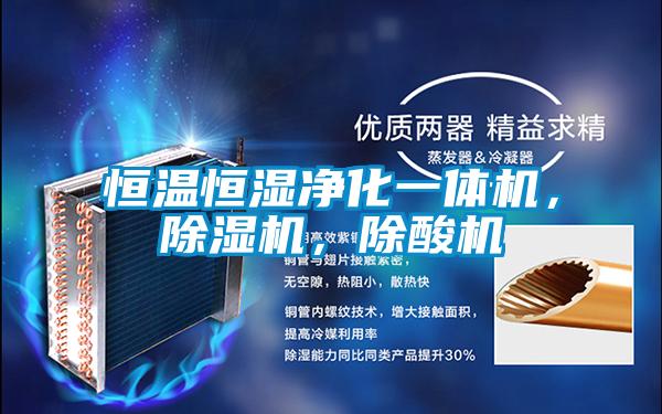 恒溫恒濕凈化一體機(jī)，除濕機(jī)，除酸機(jī)