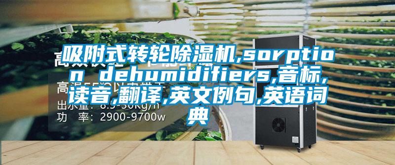 吸附式轉(zhuǎn)輪除濕機,sorption dehumidifiers,音標(biāo),讀音,翻譯,英文例句,英語詞典