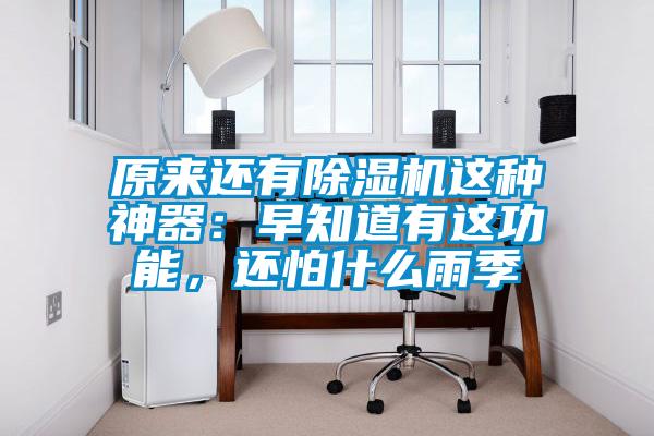 原來(lái)還有除濕機(jī)這種神器：早知道有這功能，還怕什么雨季