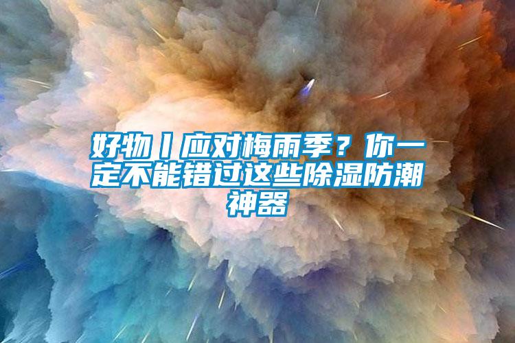 好物丨應(yīng)對梅雨季？你一定不能錯過這些除濕防潮神器