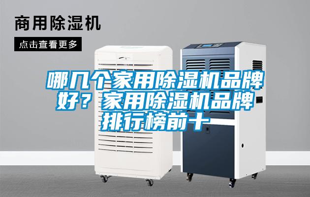 哪幾個家用除濕機品牌好？家用除濕機品牌排行榜前十