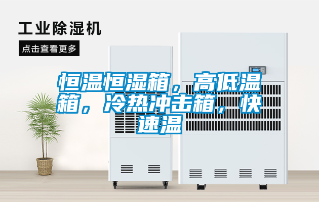 恒溫恒濕箱，高低溫箱，冷熱沖擊箱，快速溫