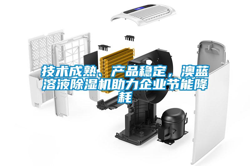 技術成熟、產(chǎn)品穩(wěn)定，澳藍溶液除濕機助力企業(yè)節(jié)能降耗