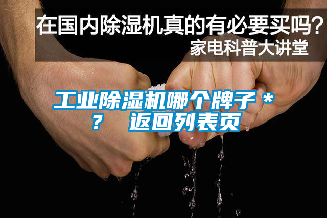 工業(yè)除濕機哪個牌子＊？ 返回列表頁