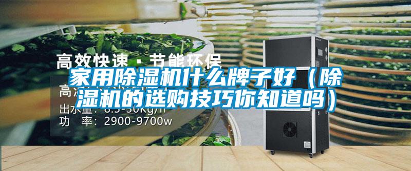 家用除濕機(jī)什么牌子好（除濕機(jī)的選購(gòu)技巧你知道嗎）