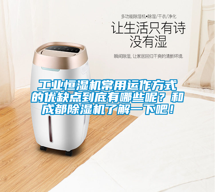 工業(yè)恒濕機(jī)常用運(yùn)作方式的優(yōu)缺點(diǎn)到底有哪些呢？和成都除濕機(jī)了解一下吧！