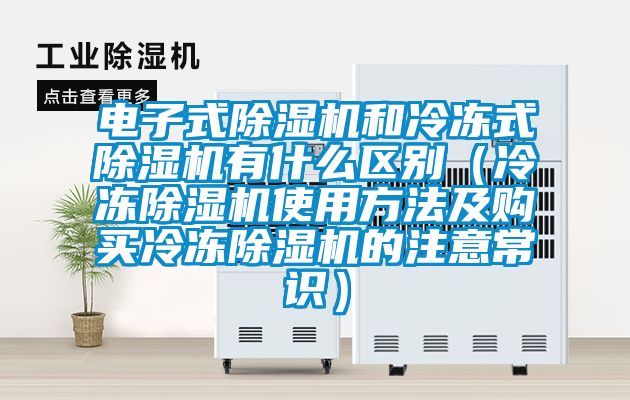 電子式除濕機(jī)和冷凍式除濕機(jī)有什么區(qū)別（冷凍除濕機(jī)使用方法及購買冷凍除濕機(jī)的注意常識(shí)）