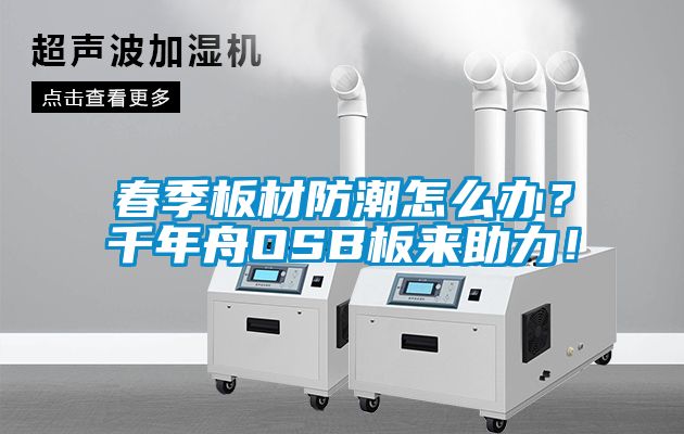春季板材防潮怎么辦？千年舟OSB板來助力！