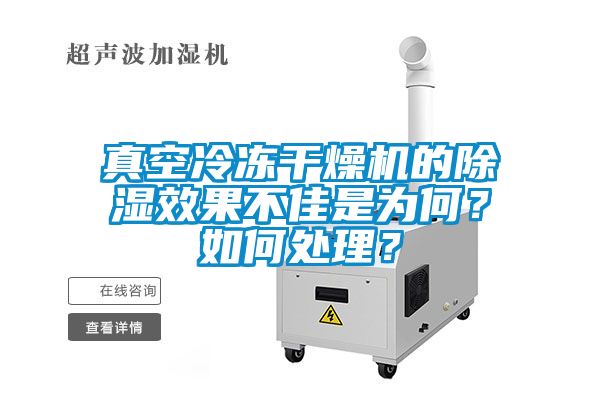 真空冷凍干燥機(jī)的除濕效果不佳是為何？如何處理？
