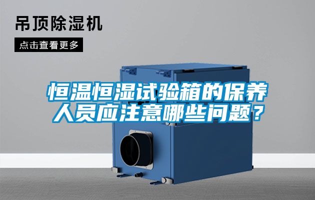 恒溫恒濕試驗箱的保養(yǎng)人員應(yīng)注意哪些問題？
