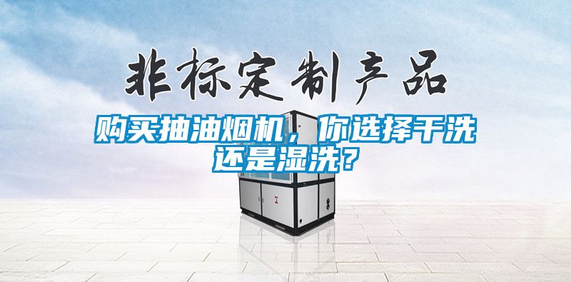 購(gòu)買(mǎi)抽油煙機(jī)，你選擇干洗還是濕洗？