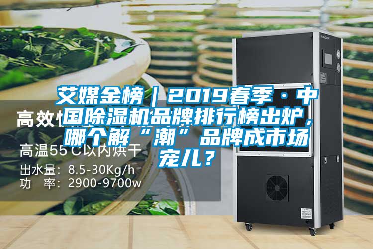 艾媒金榜｜2019春季·中國除濕機品牌排行榜出爐，哪個解“潮”品牌成市場寵兒？