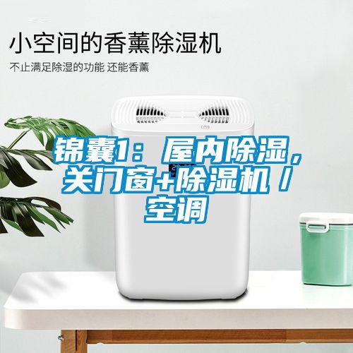 錦囊1：屋內(nèi)除濕，關(guān)門窗+除濕機／空調(diào)