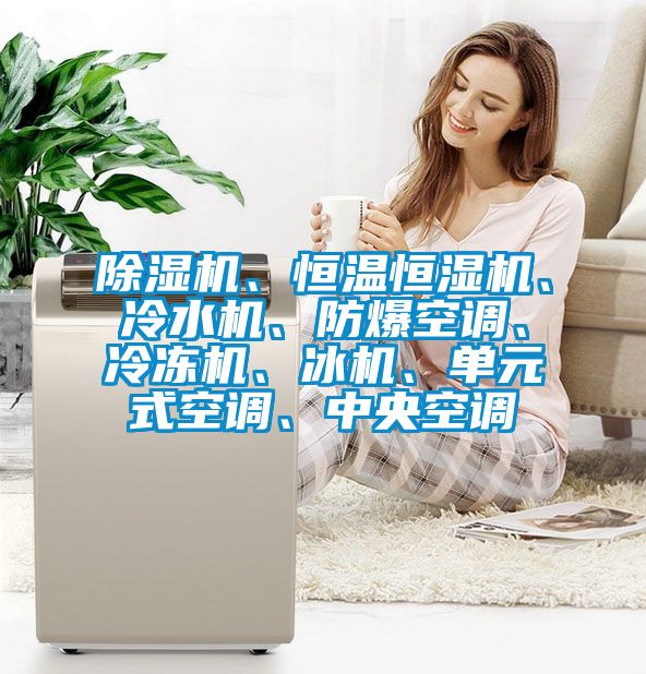 除濕機(jī)、恒溫恒濕機(jī)、冷水機(jī)、防爆空調(diào)、冷凍機(jī)、冰機(jī)、單元式空調(diào)、中央空調(diào)