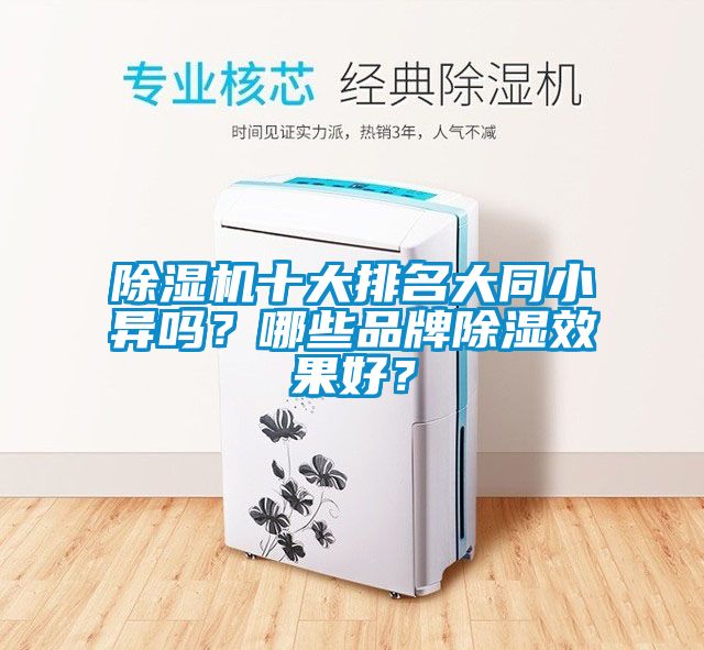 除濕機(jī)十大排名大同小異嗎？哪些品牌除濕效果好？