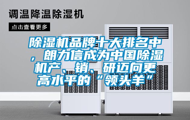 除濕機品牌十大排名中，朗力信成為中國除濕機產(chǎn)、銷、研邁向更高水平的“領(lǐng)頭羊”