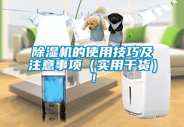 除濕機(jī)的使用技巧及注意事項（實用干貨）！