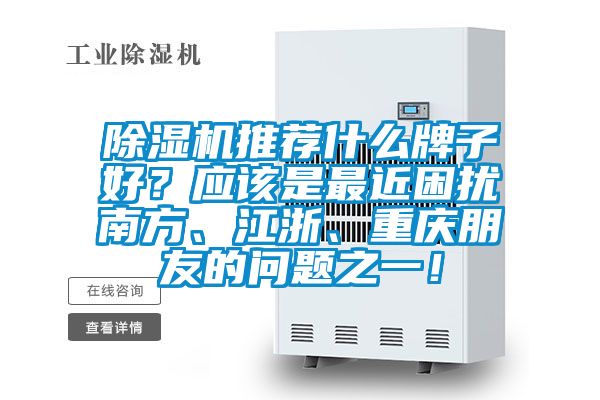 除濕機推薦什么牌子好？應該是最近困擾南方、江浙、重慶朋友的問題之一！