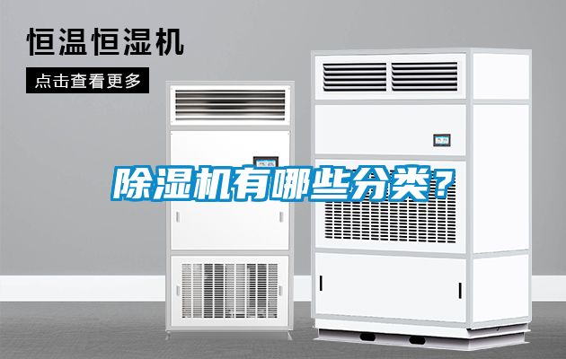 除濕機有哪些分類？