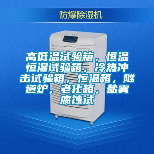 高低溫試驗箱，恒溫恒濕試驗箱，冷熱沖擊試驗箱，恒溫箱，隧道爐，老化箱，鹽霧腐蝕試