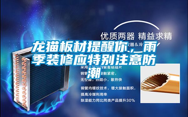 龍貓板材提醒你，雨季裝修應(yīng)特別注意防潮