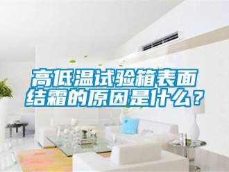 常見問題高低溫試驗箱表面結(jié)霜的原因是什么？