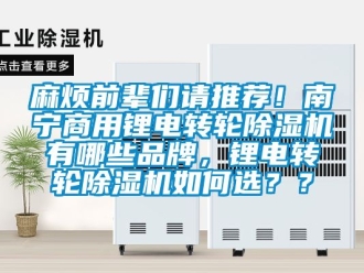 常見問(wèn)題麻煩前輩們請(qǐng)推薦！南寧商用鋰電轉(zhuǎn)輪除濕機(jī)有哪些品牌，鋰電轉(zhuǎn)輪除濕機(jī)如何選？？